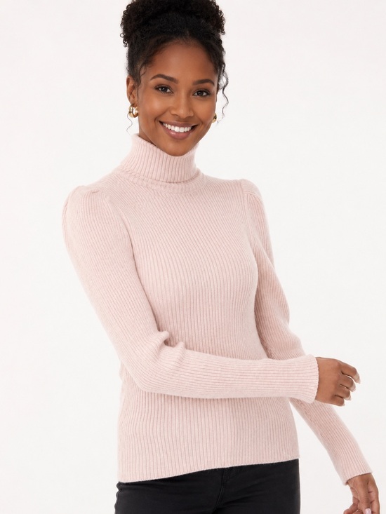 525 America Sweaters - 🩷 525 AMERICA Elegant Ribbed Turtleneck Sweater